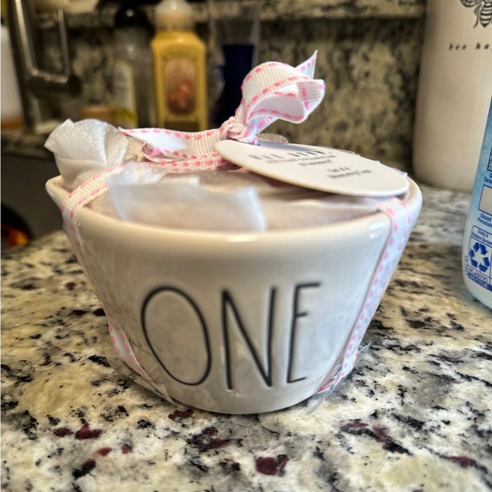 Rae Dunn Measuring Cups with Pink Lining